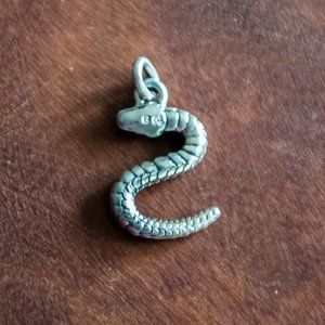 Sterling Silver Snake Charm for Necklace or Bracelet